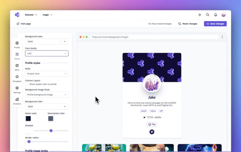 Learn how to create your Universal Page